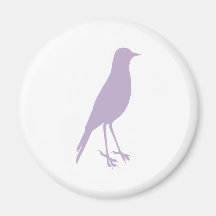 purple bird refrigerator magnets