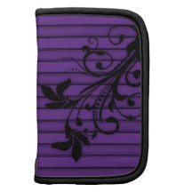 Purple Black Folio Mini Organizers
