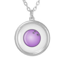 Purple Bowling Ball Pendant