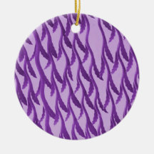 purple branches ornament