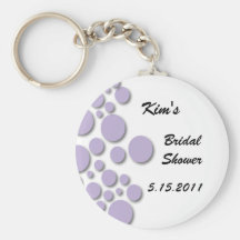Purple Bubble Bridal Shower Key Chain