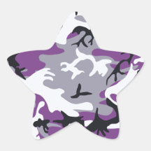 Purple Camouflage Sticker