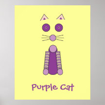 Purple CAT Print