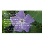 Purple coloured flower business card templates