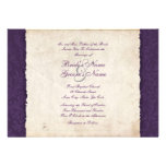 Purple Country  Wedding Invitation