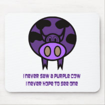 Purple Cow Mousepad mousepads