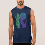 Purple Coyote Wolf Art T-Shirt