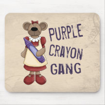 Purple Crayon Gang Mousepads