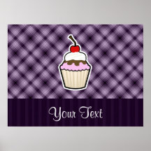 Purple Cupcake Posters