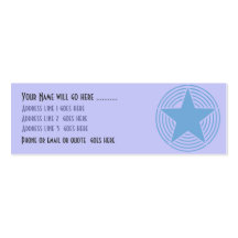 Purple Deco Star Business Card