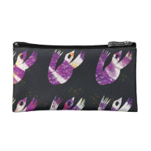 purple doves cosmetic bag