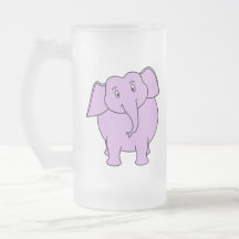 Purple Elephant. Cartoon Coffee Mugs
