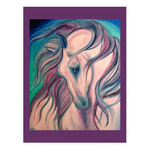 Purple Fantasy Horse Post Cards