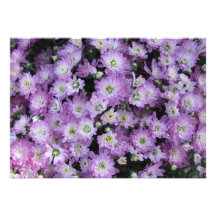 Purple floral invitation
