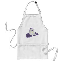 Purple flower aprons