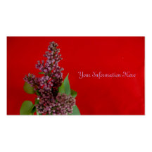 Purple Flower Business Cards