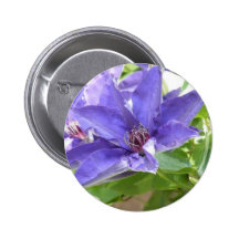Purple Flower Button