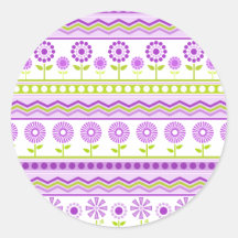 Purple Flower garden Sticker