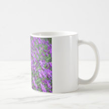 Purple flowers coffee mugs