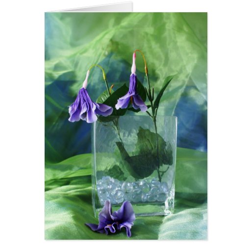 Purple Flowers Greeting Cards