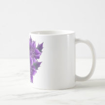 purple flowers mugs