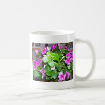 purple flowers mugs