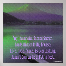 Purple Fuji Mountain's Love Secret Poster-Cust.