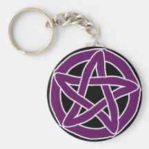 Purple Fun Pentacle Key Chain
