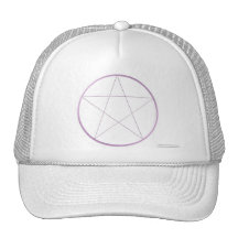 Purple Gel Pentacle Mesh Hats