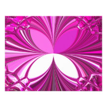 Purple Glass Stones Custom Invite