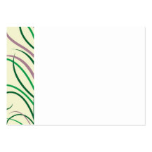 Purple Green Leaves Business Card