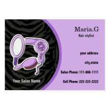 Purple Hair Salon businesscards Business Card Templates