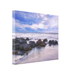 Purple Hazed Rocks Gallery Wrapped Canvas