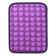 Purple Hearts Rickshaw ipad and laptop sleeve iPad Sleeve
