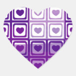 Purple Hearts Sticker