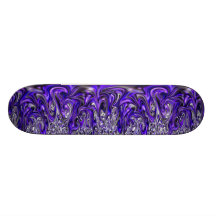 Purple Hot Flowing Metal Skateboard Deck