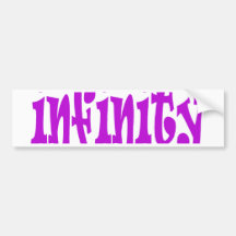 Purple Infinity Bumper Stickers