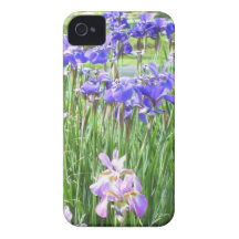 Purple Irises iPhone 4 case
