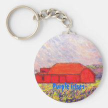 Purple Irises Keychains