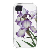 Purple Irises Spring Vibe iPhone 4 Covers