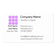 Purple Lace Style Design. Business Cards