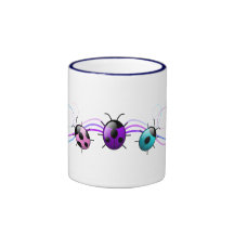 Purple ladybugs mug