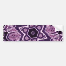 Purple Laser Flower Bumper Stickers