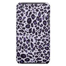 Purple leopard print iPod touch cover