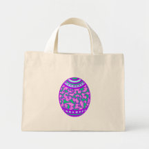 Purple Lilac Easter Egg Tote Bag