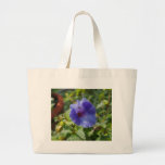 Purple Moon Flower Tote Bag