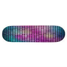 Purple Mosaic Skateboard Deck