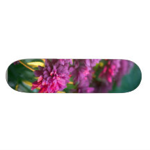 Purple Mums Flowers Custom Skateboard