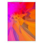 Purple/Orange Flower Card