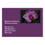 Purple Orchid Wedding Reception Card Business Card Templates